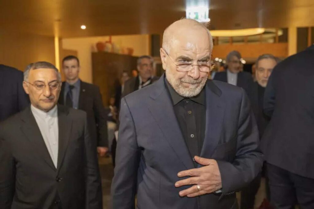 Il capo negoziatore iraniano nei colloqui con gli Stati Uniti Mohammad Bagher Ghalibaf
