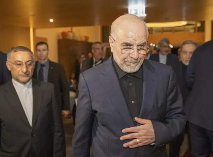 Il capo negoziatore iraniano nei colloqui con gli Stati Uniti Mohammad Bagher Ghalibaf