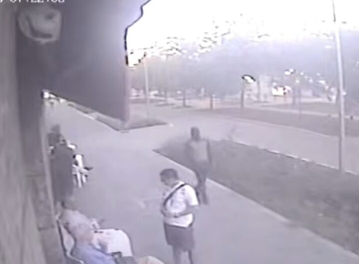 L'accoltellamento avvenuto a San Siro, un frame del video