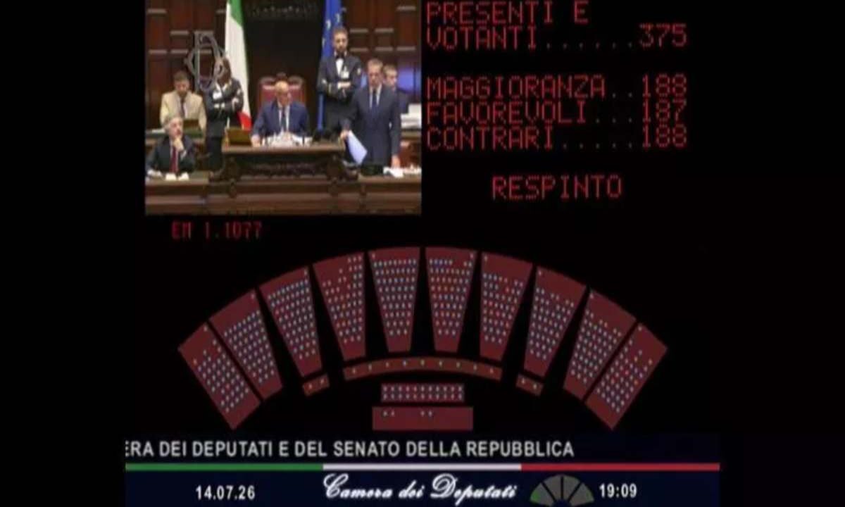 Tabellone della Camera con franchi tiratori