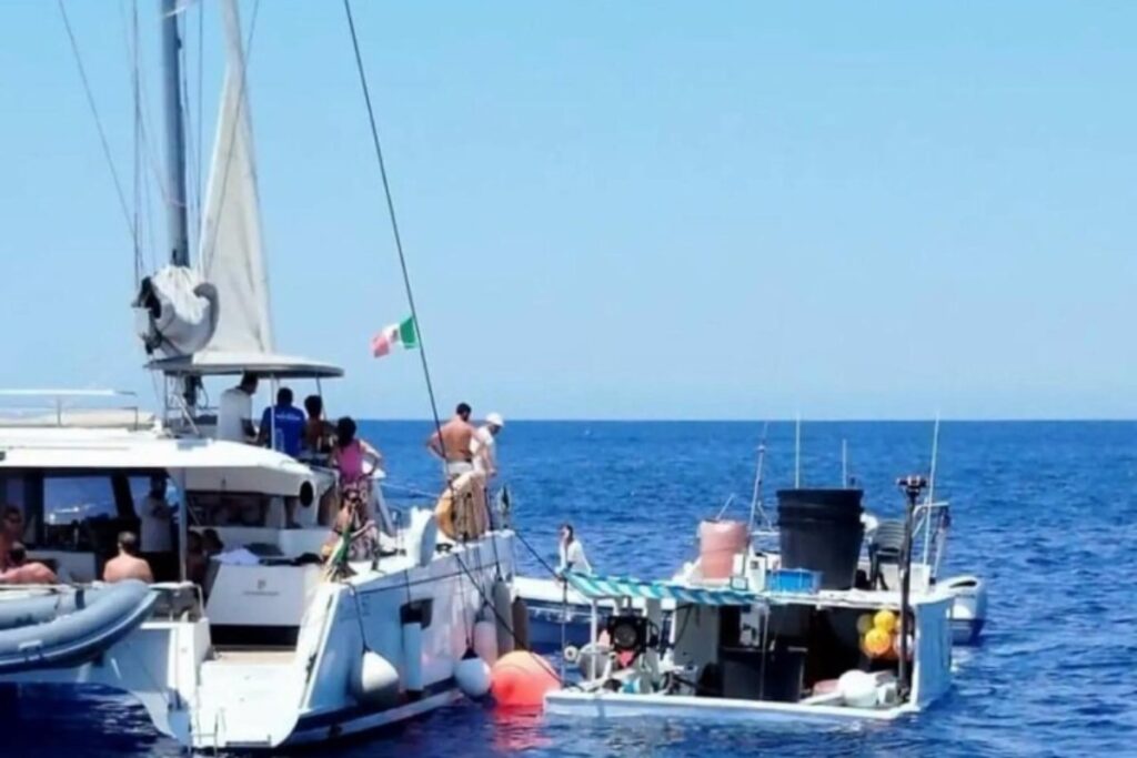 incidente in alto mare a filicudi