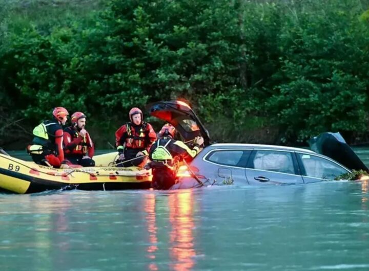 Fiume Isarco, l'intervento dei soccorritori
