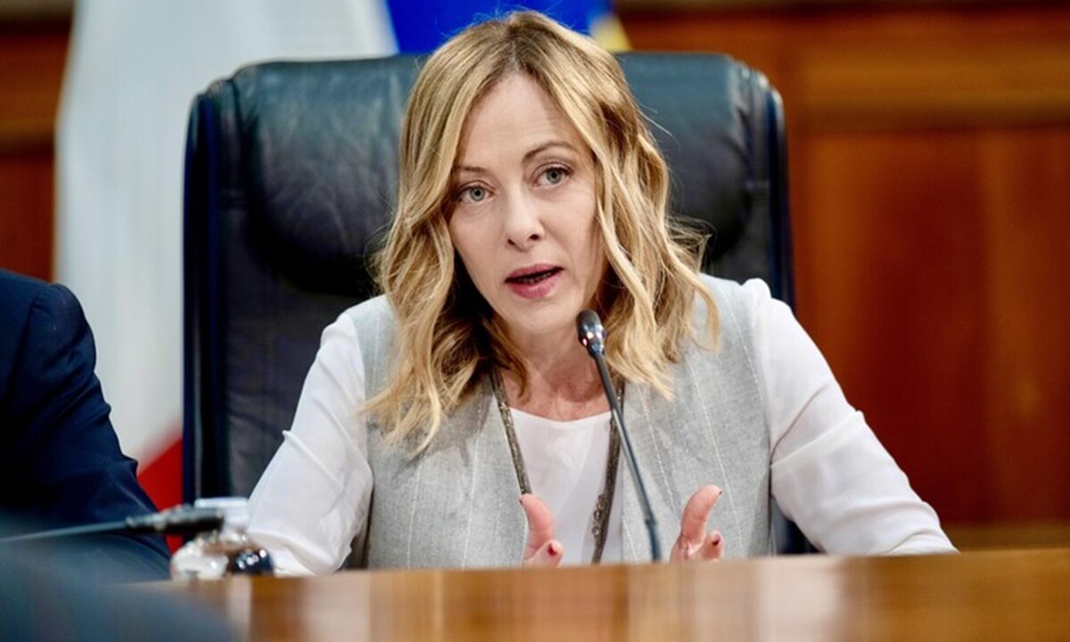 La premier Giorgia Meloni