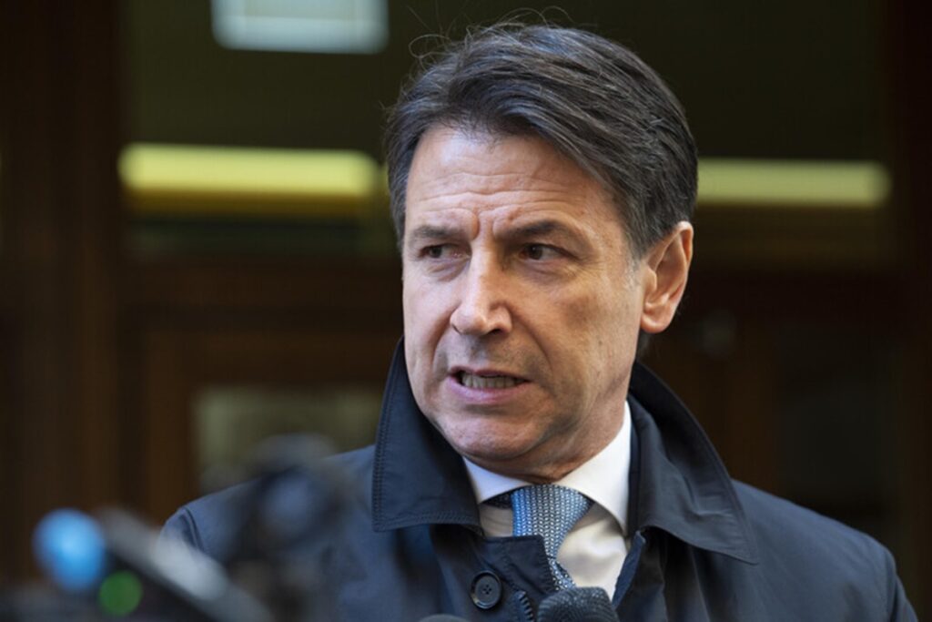Il leader del Movimento 5 Stelle, Giuseppe Conte