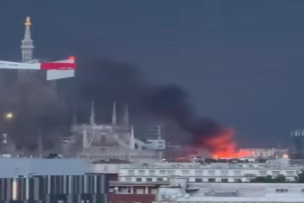 Incendio a Milano