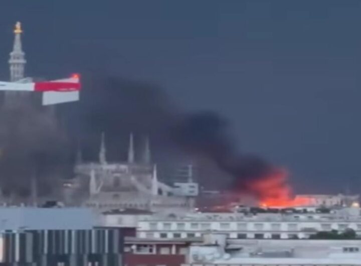 Incendio a Milano