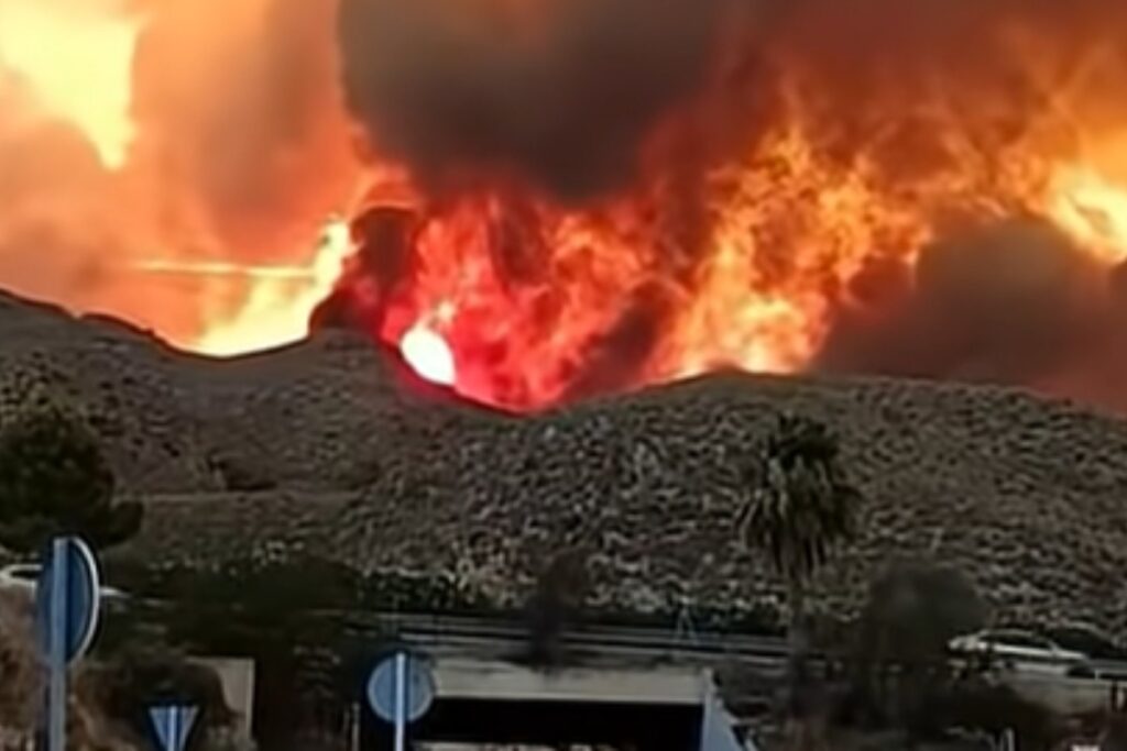 incendio spagna almeria