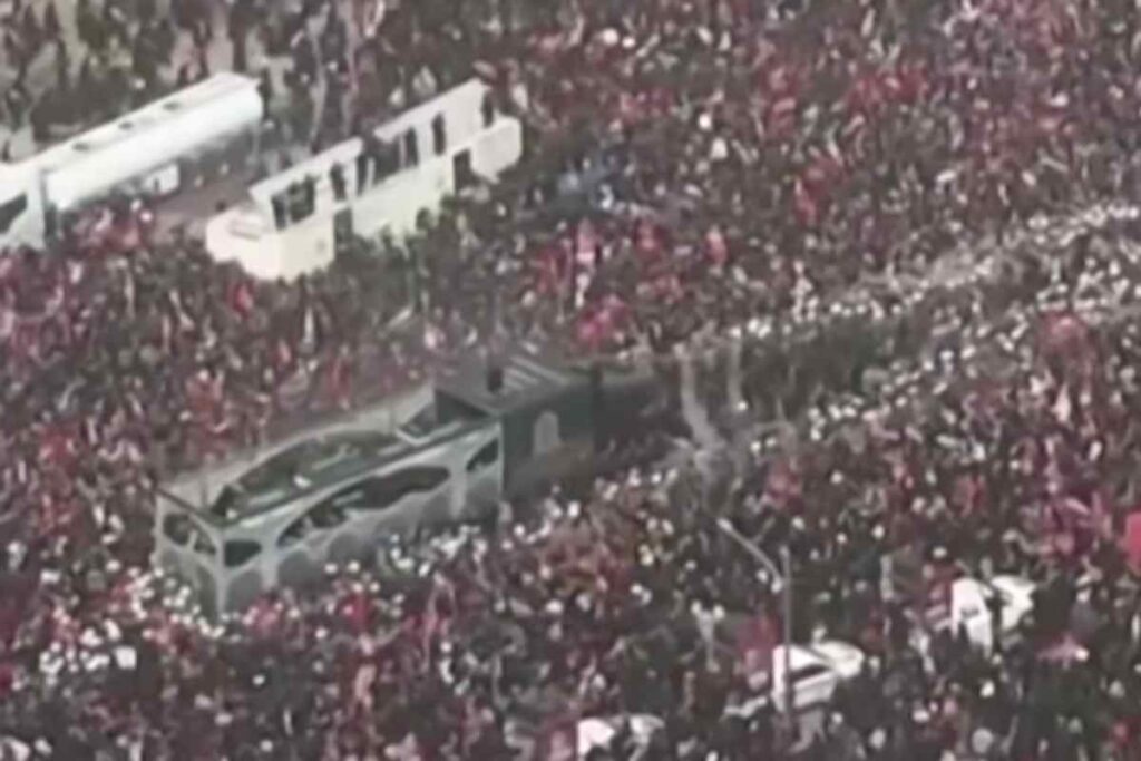 Corteo funebre in Iran