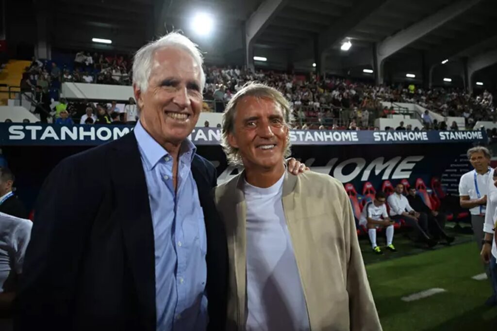 Giovanni Malagò e Roberto Mancini