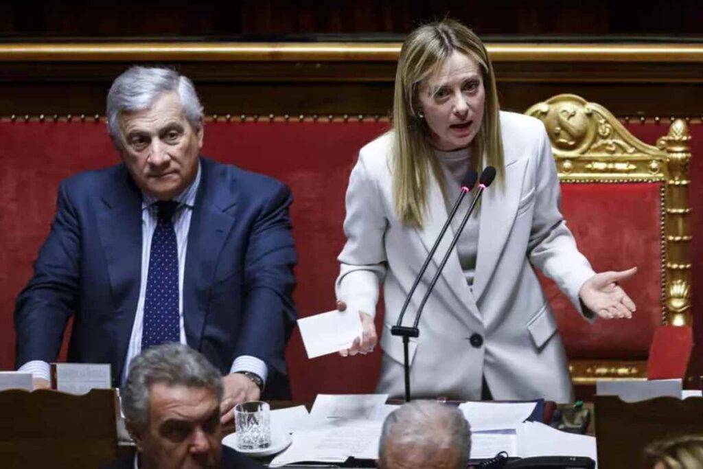 Giorgia Meloni e Tajani