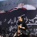 trump murales teheran