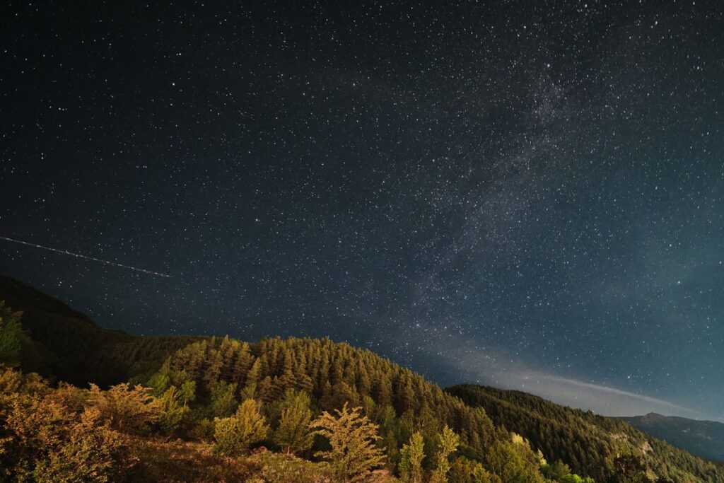 stelle cadenti durante la notte di San Lorenzo