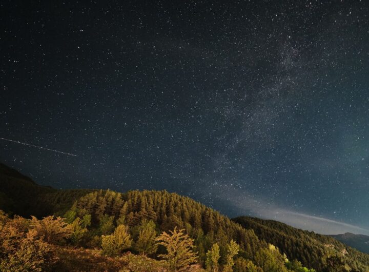 stelle cadenti durante la notte di San Lorenzo
