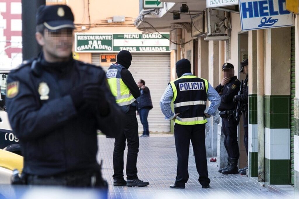 La polizia spagnola