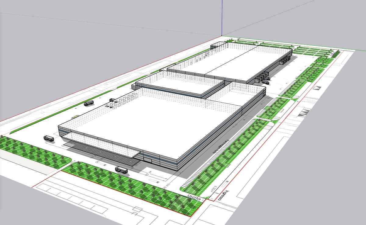 rendering stabilimento Eni Storage Systems Brindisi