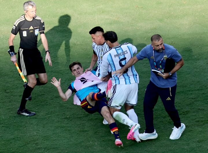 Argentina-Spagna, la rissa alla fine della partita