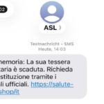 Truffa rinnovo tessera sanitaria