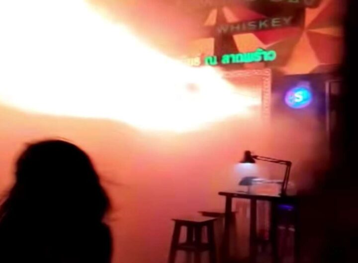 Incendio in un pub in Thailandia