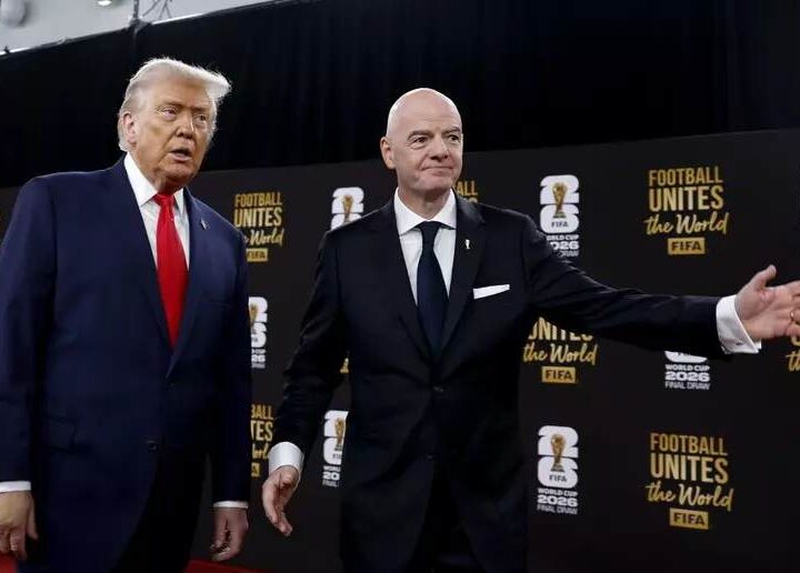 Trump insieme al capo della Fifa Infantino