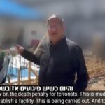 Ben-Gvir mostra il cantiere della forca: "Ci saranno cabine per assistere all'impiccagione dei palestinesi"