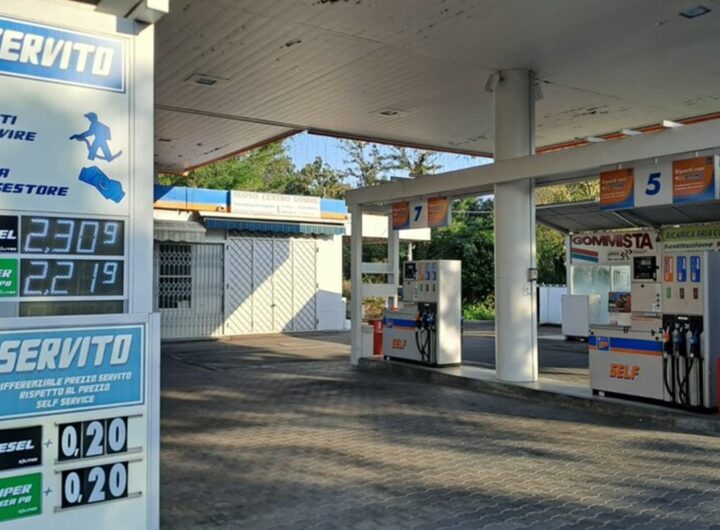 Una pompa di benzina