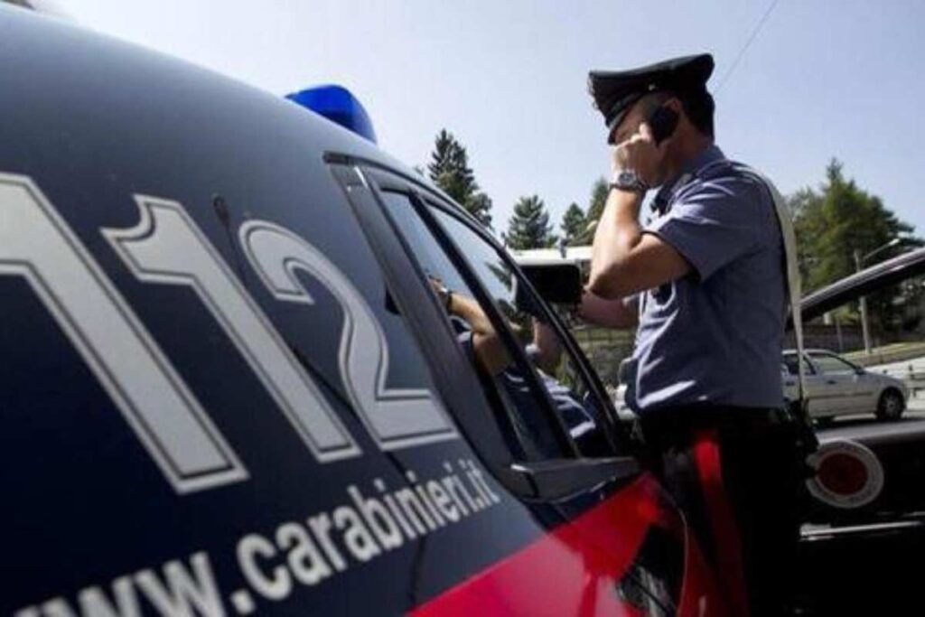 Un carabiniere in servizio