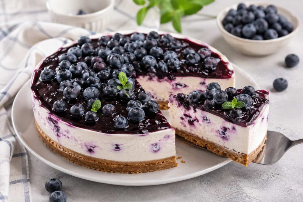 cheesecake ai mirtilli
