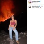 Diletta Leotta e la foto sull'Etna