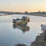 L'auto finita nella salina a Formentera