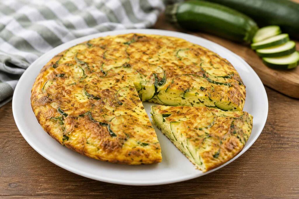 frittata con zucchine e parmigiano