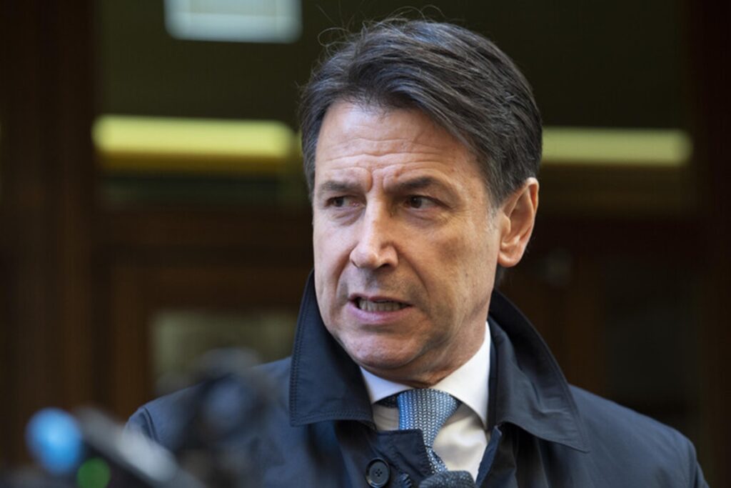 Il leader del Movimento 5 Stelle, Giuseppe Conte
