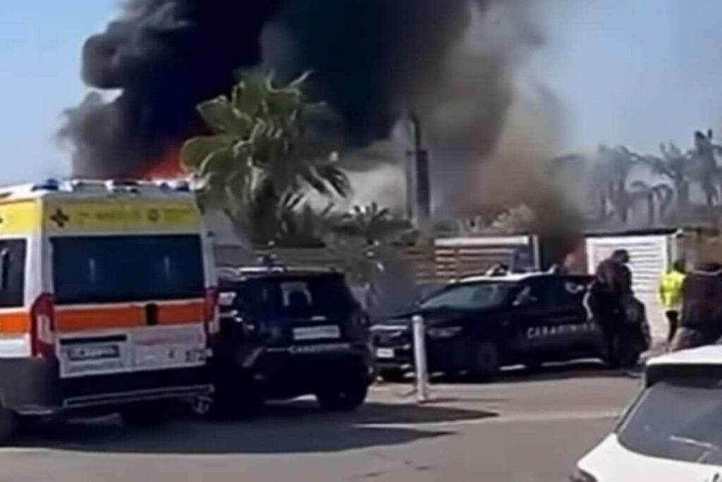 Incendio stabilimento