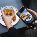 fare una foto a un caffè particolare