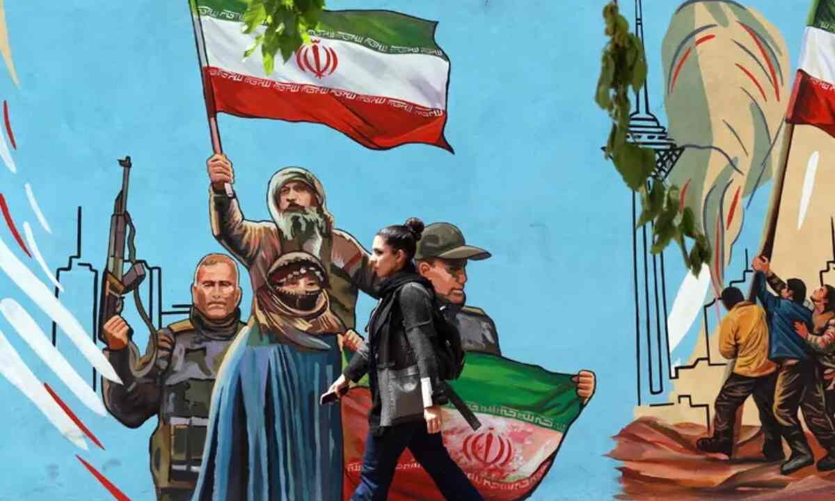 Un murales patriottico iraniano