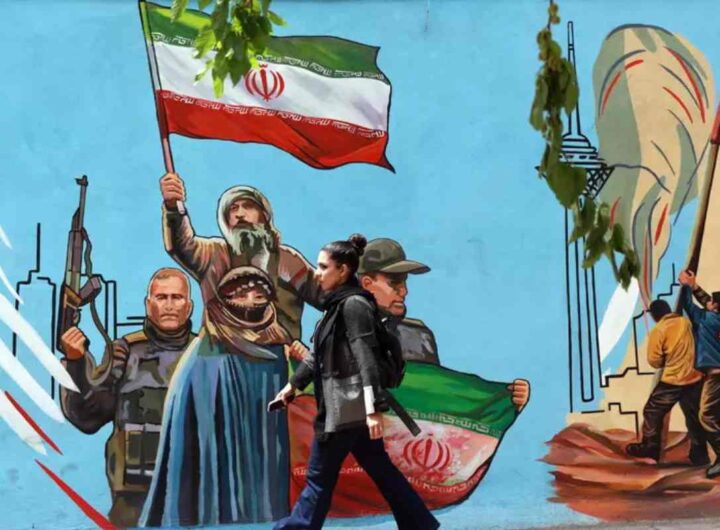 Un murales patriottico iraniano