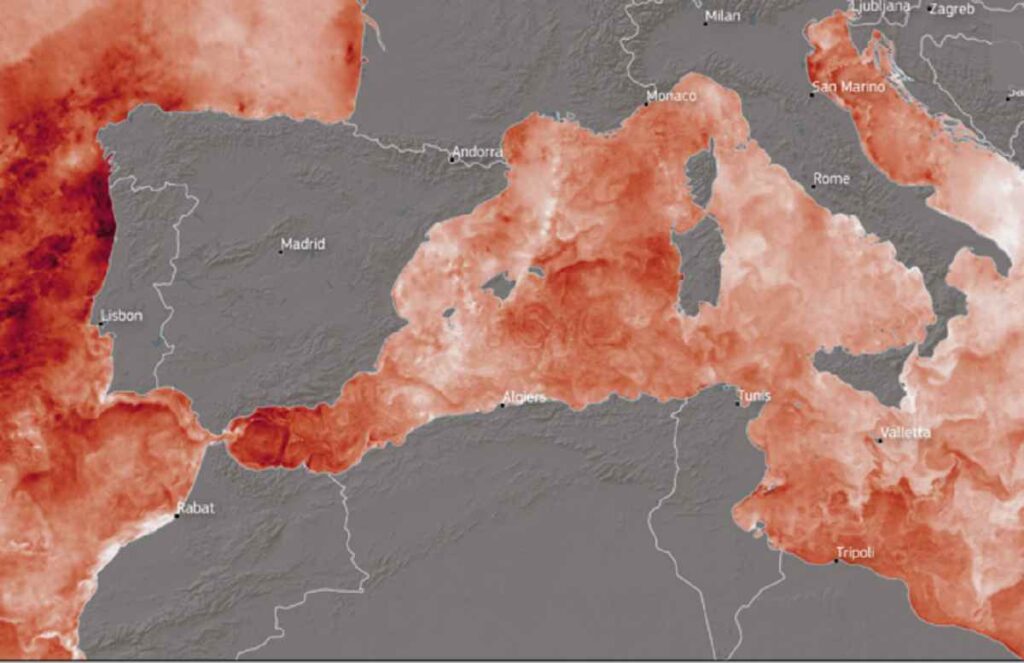 Il Mediterraneo super caldo