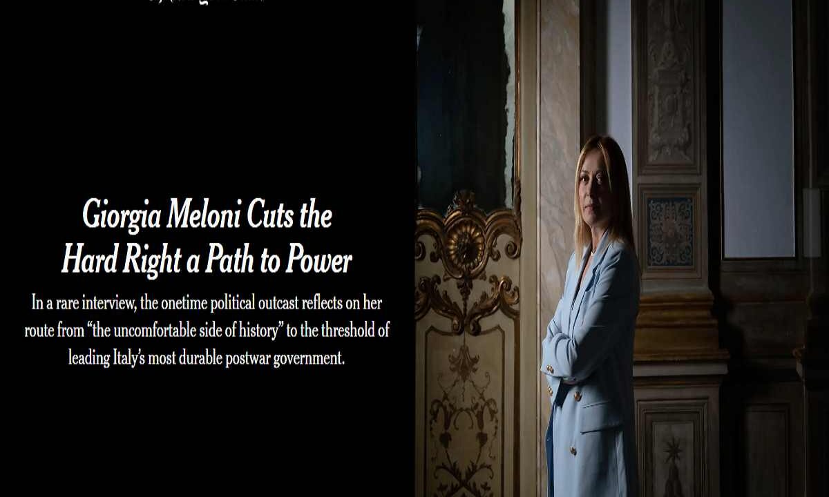 L'intervista di Meloni al New York Times
