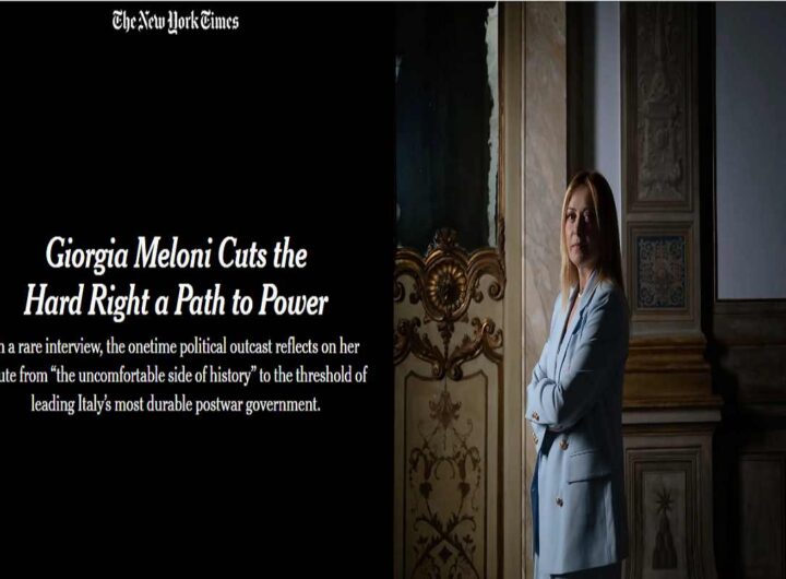 L'intervista di Meloni al New York Times