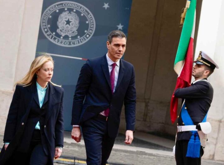 Meloni e Sanchez