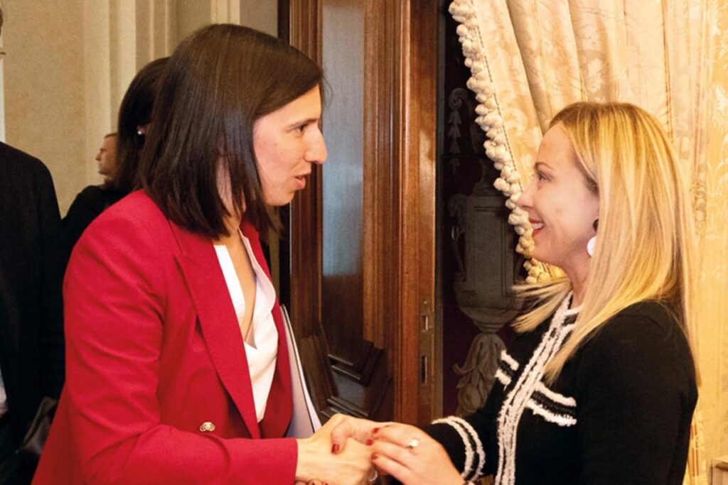 Elly Schlein e Giorgia Meloni