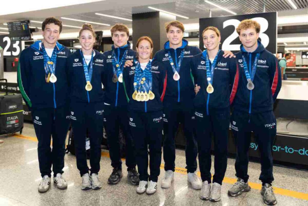 Gli azzurri dei tuffi