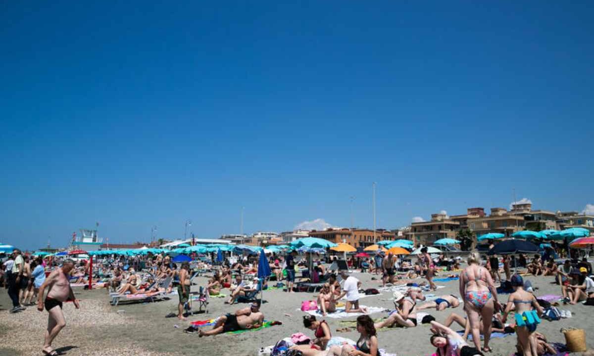 Una spiaggia di Ostia
