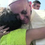 Ana Pinto con Papa Francesco