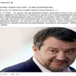 Il post Facebook di Ranucci su Salvini