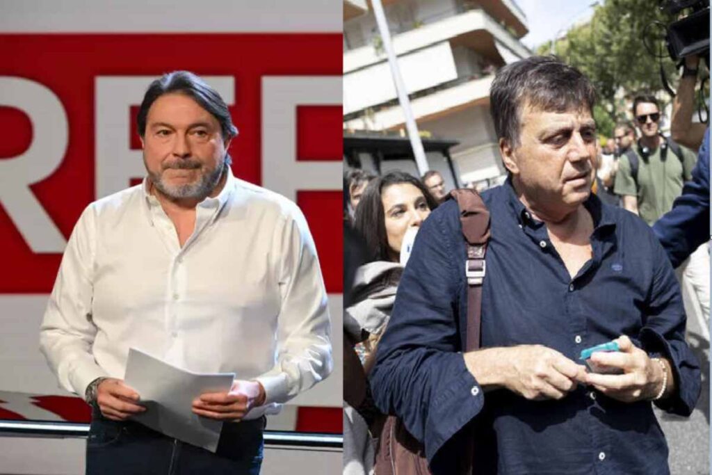 A sinistra Sigfrido Ranucci, a destra Valter Lavitola