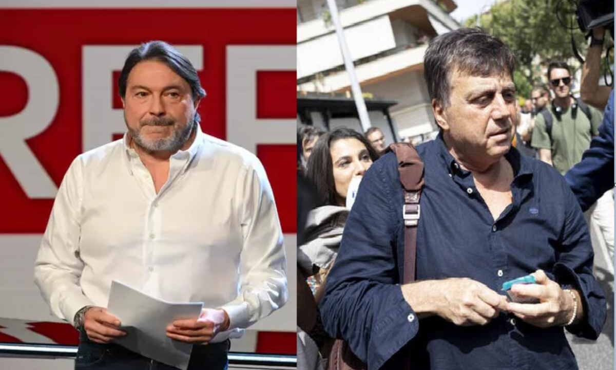 A sinistra Sigfrido Ranucci, a destra Valter Lavitola