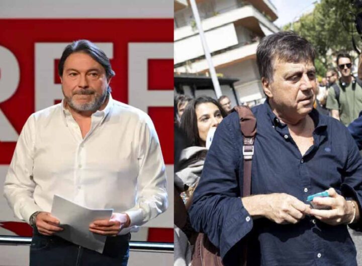 A sinistra Sigfrido Ranucci, a destra Valter Lavitola