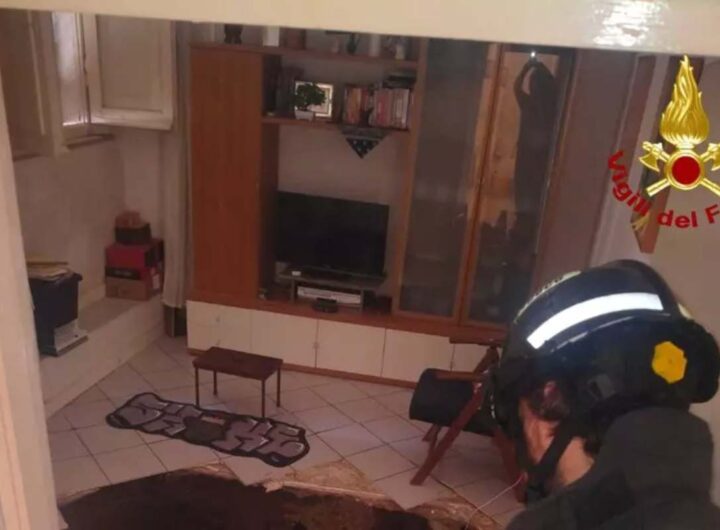 Pavimento crollato