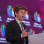 Il padre di ChatGpt Sam Altman in una foto Ansa