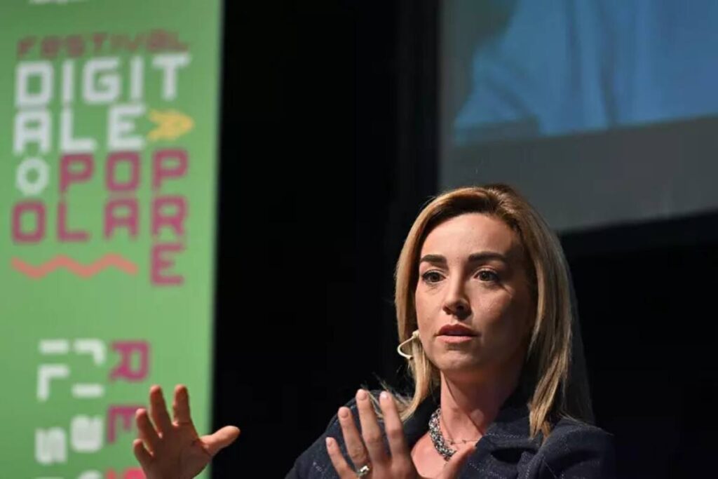 La sindaca di Genova Silvia Salis